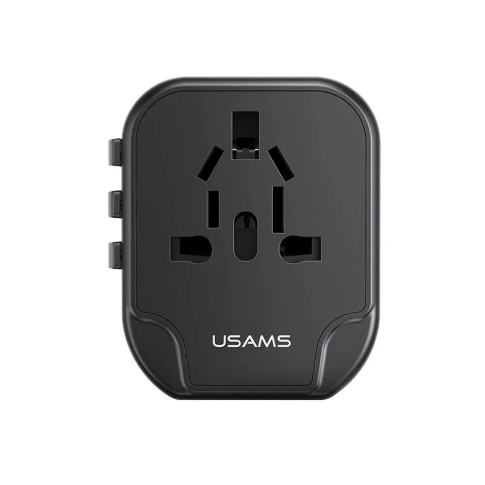 65W Dual Type C USB Universal Travel Charger - Fast Charging Global Travel Socket Converter