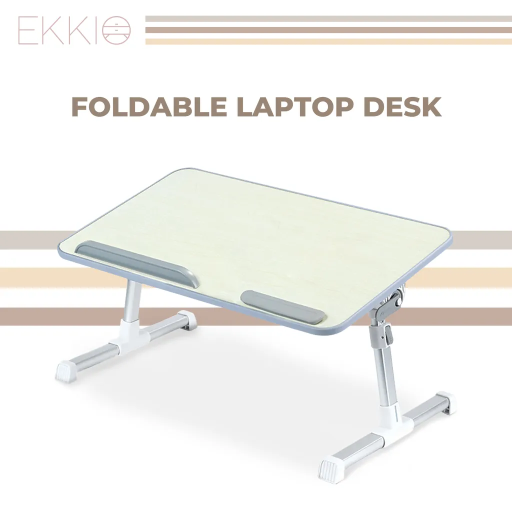 Adjustable Foldable Laptop Table with Baffles, EKKIO