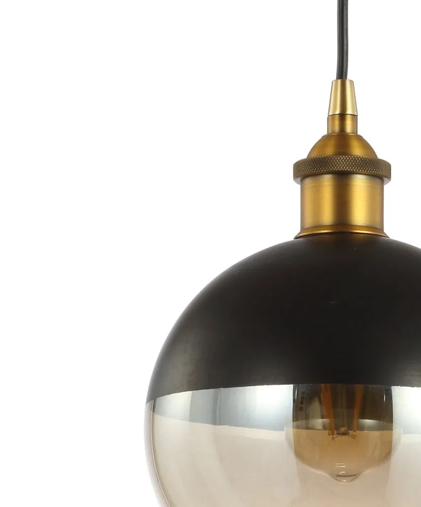 Amaryllis 7.5" Adjustable Drop Globe Metal/Glass LED Pendant