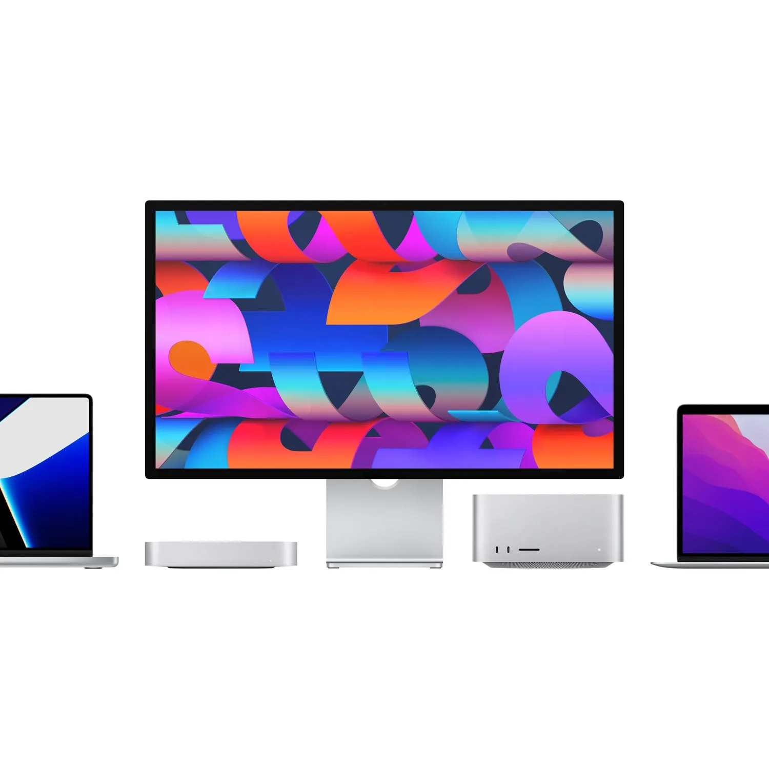 Apple Studio Display 27" 5K Retina Nano-Texture Glass Tilt-Adjustable Monitor (MMYW3VC/A) - Silver