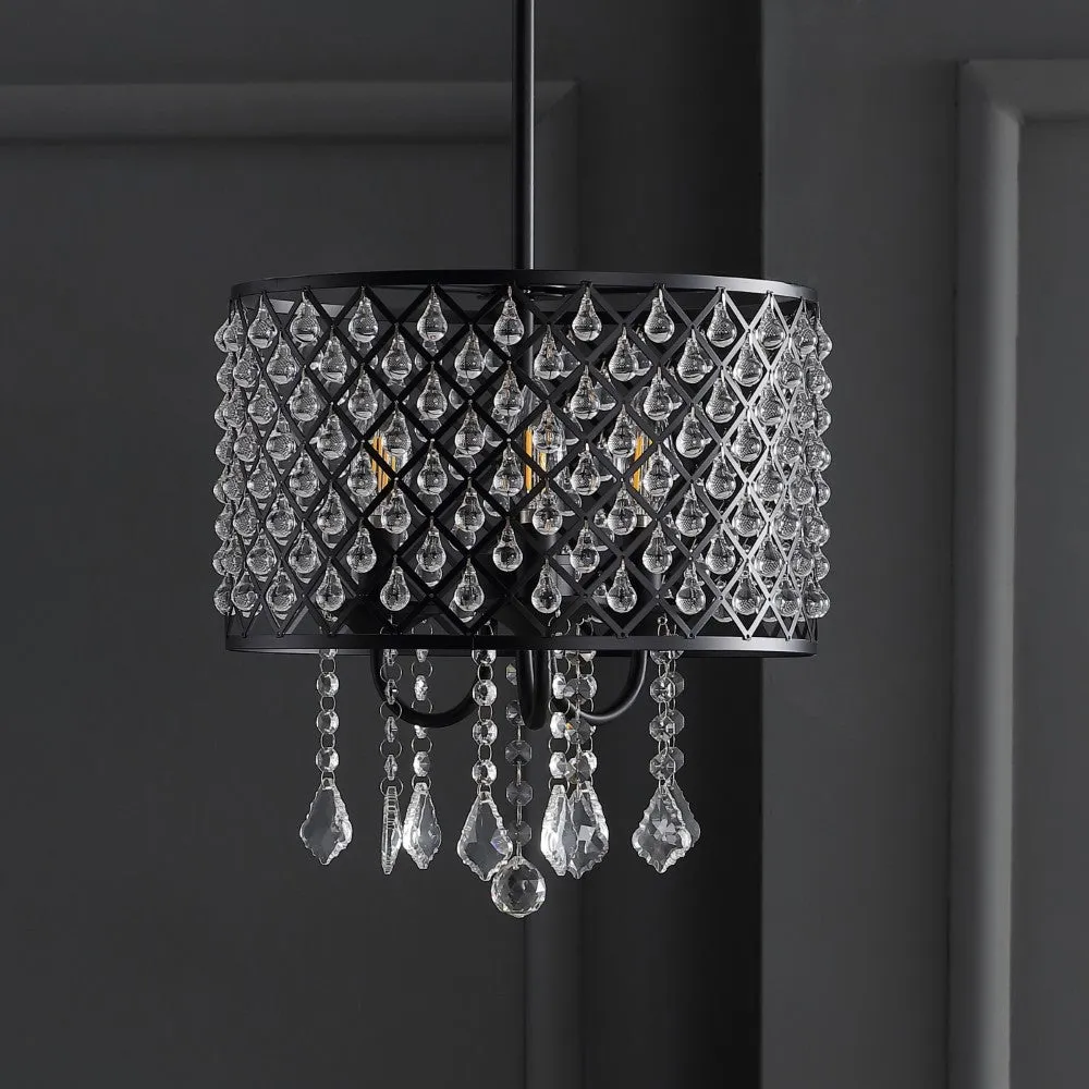 Axum Metal/Crystal Adjustable LED Drop Pendant