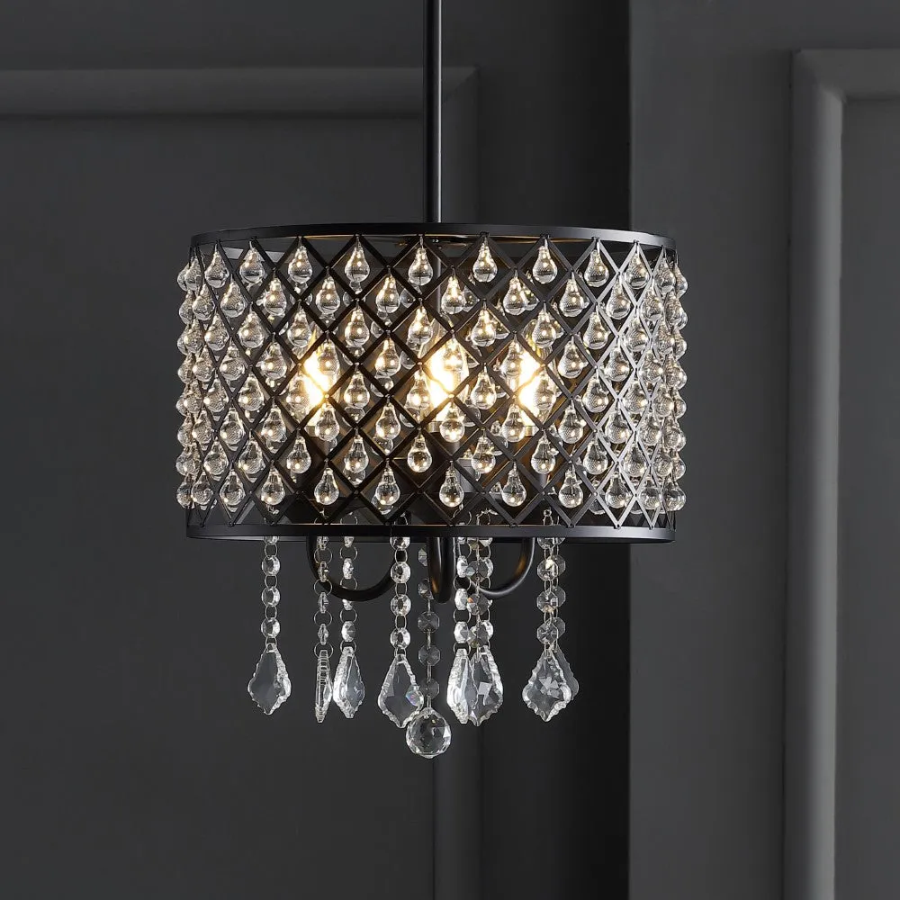 Axum Metal/Crystal Adjustable LED Drop Pendant