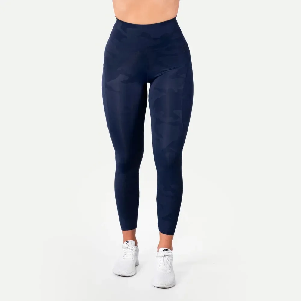 Better Bodies High Waist Leggings - Dark Navy Camo