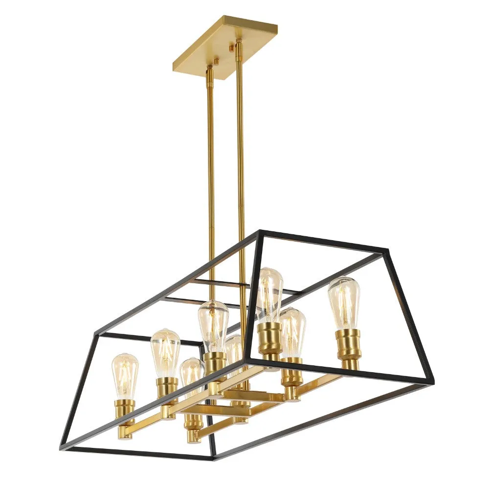 Brass Farmhouse Industrial Iron LED Pendant