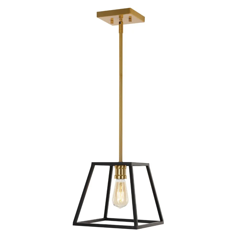 Brass Farmhouse Industrial Iron LED Pendant