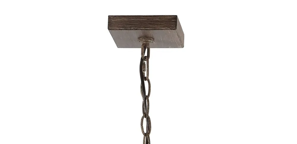 Breakneck Adjustable Iron Rustic Farmhouse LED Pendant