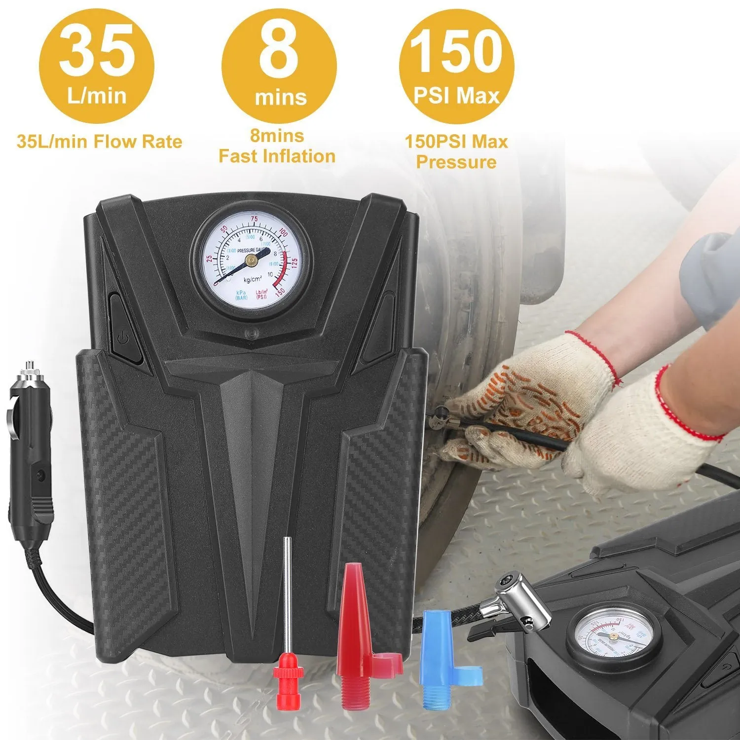 Car Tire Air Pump Portable Air Compressor Pump