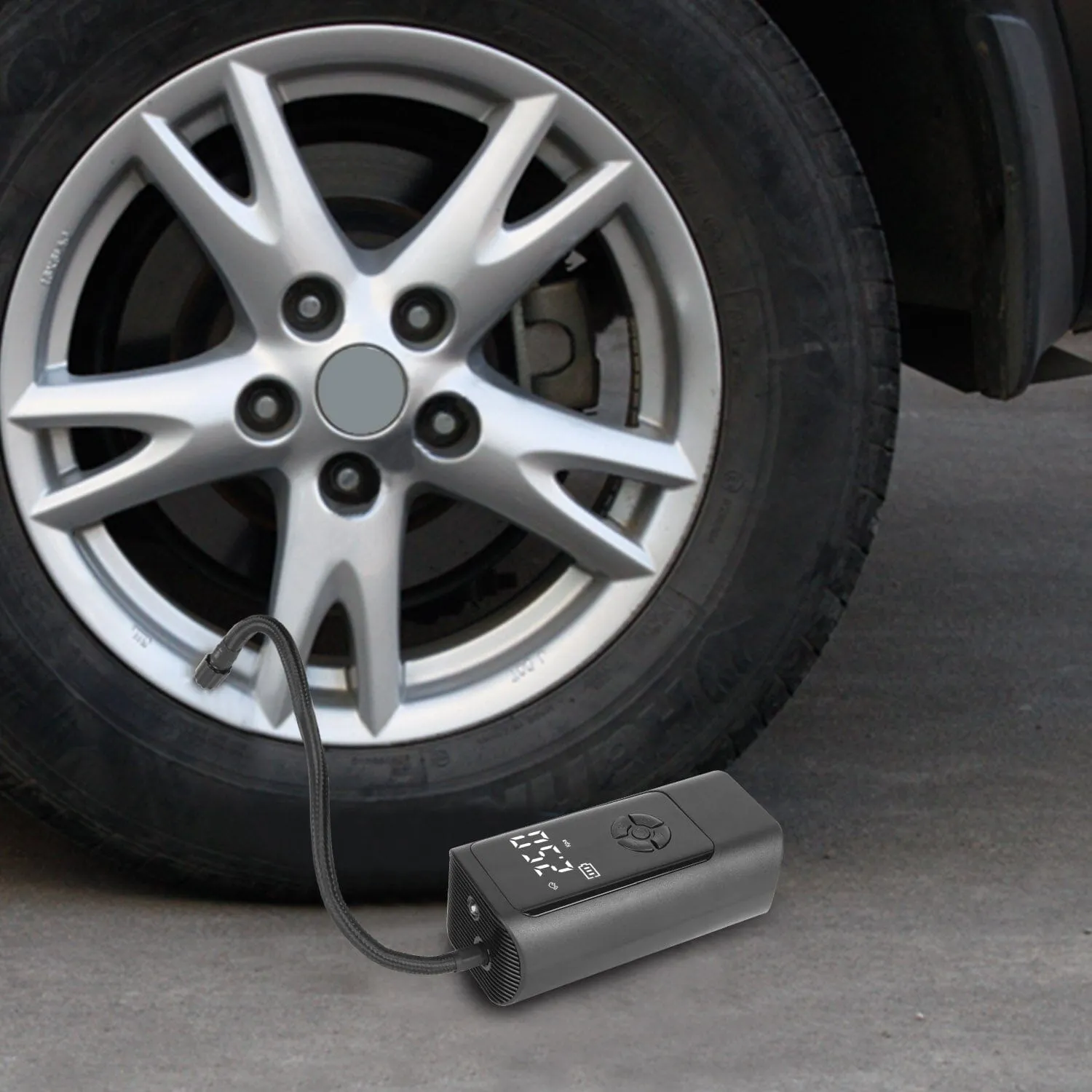 Car Tire Inflator Corded with LED Light