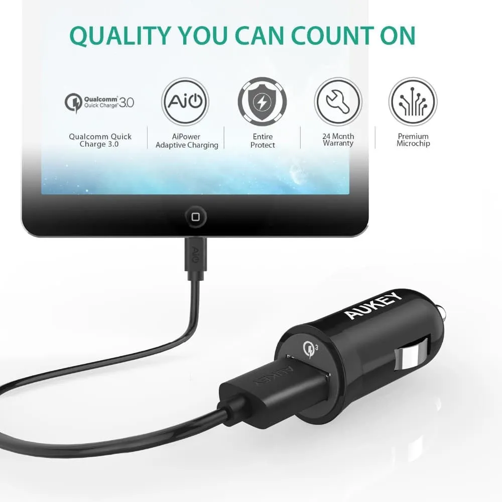 CC-T10 Qualcomm Quick Charge 3.0 Car Charger