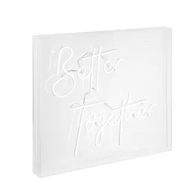 Cheers Together Contemporary Glam Acrylic Box USB Operated LED Neon Light