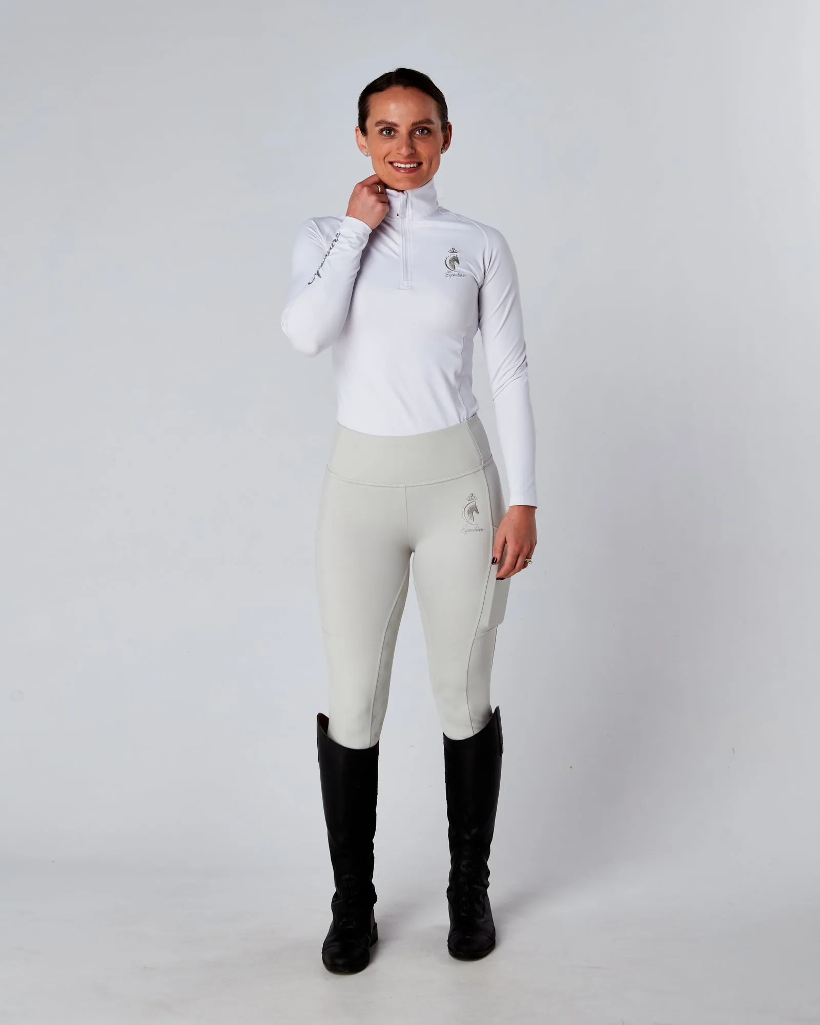 Competition Full Seat Riding Leggings / Tights - PLATINUM