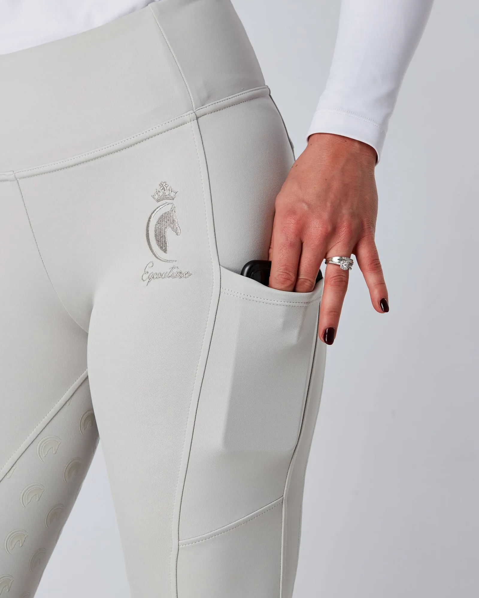 Competition Full Seat Riding Leggings / Tights - PLATINUM