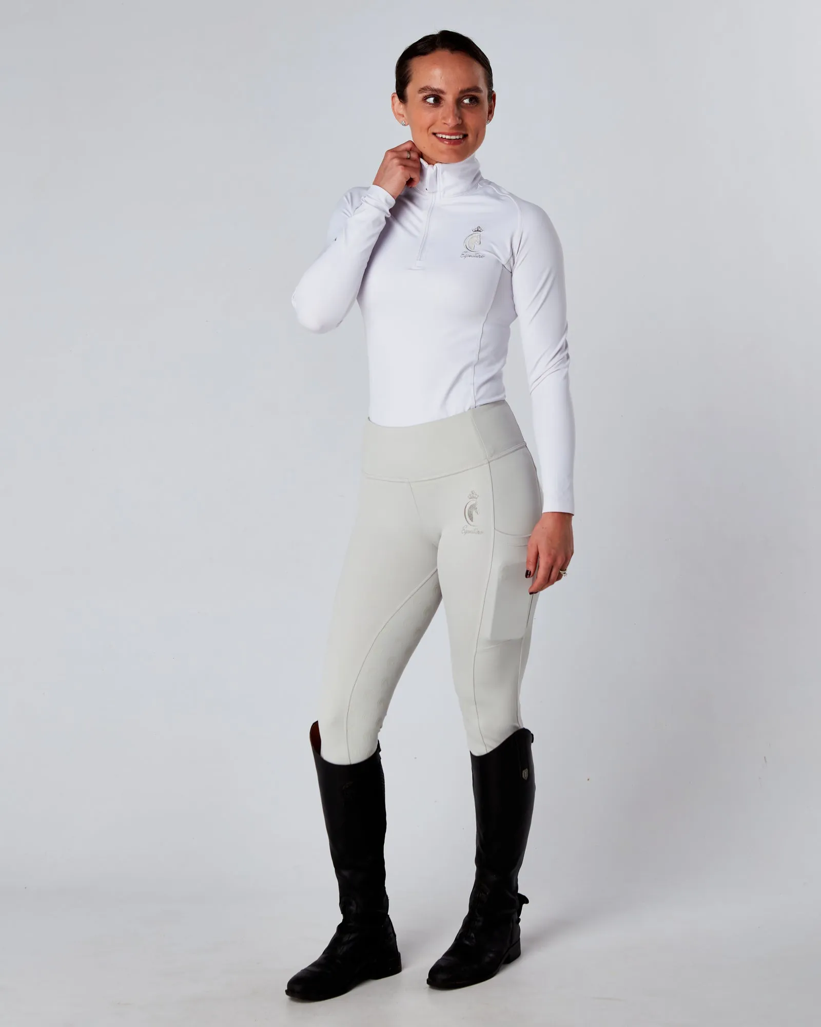 Competition Full Seat Riding Leggings / Tights - PLATINUM