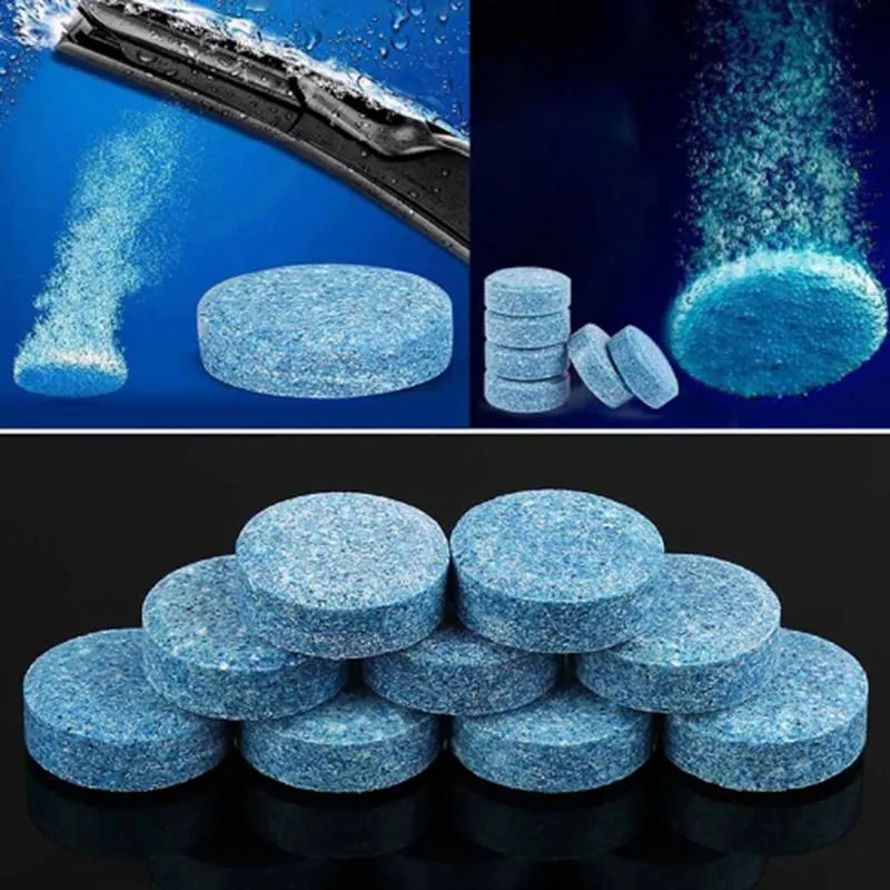 Condensed Effervescent Tablet Wiper Car Windshield Glass Washer pack of 10