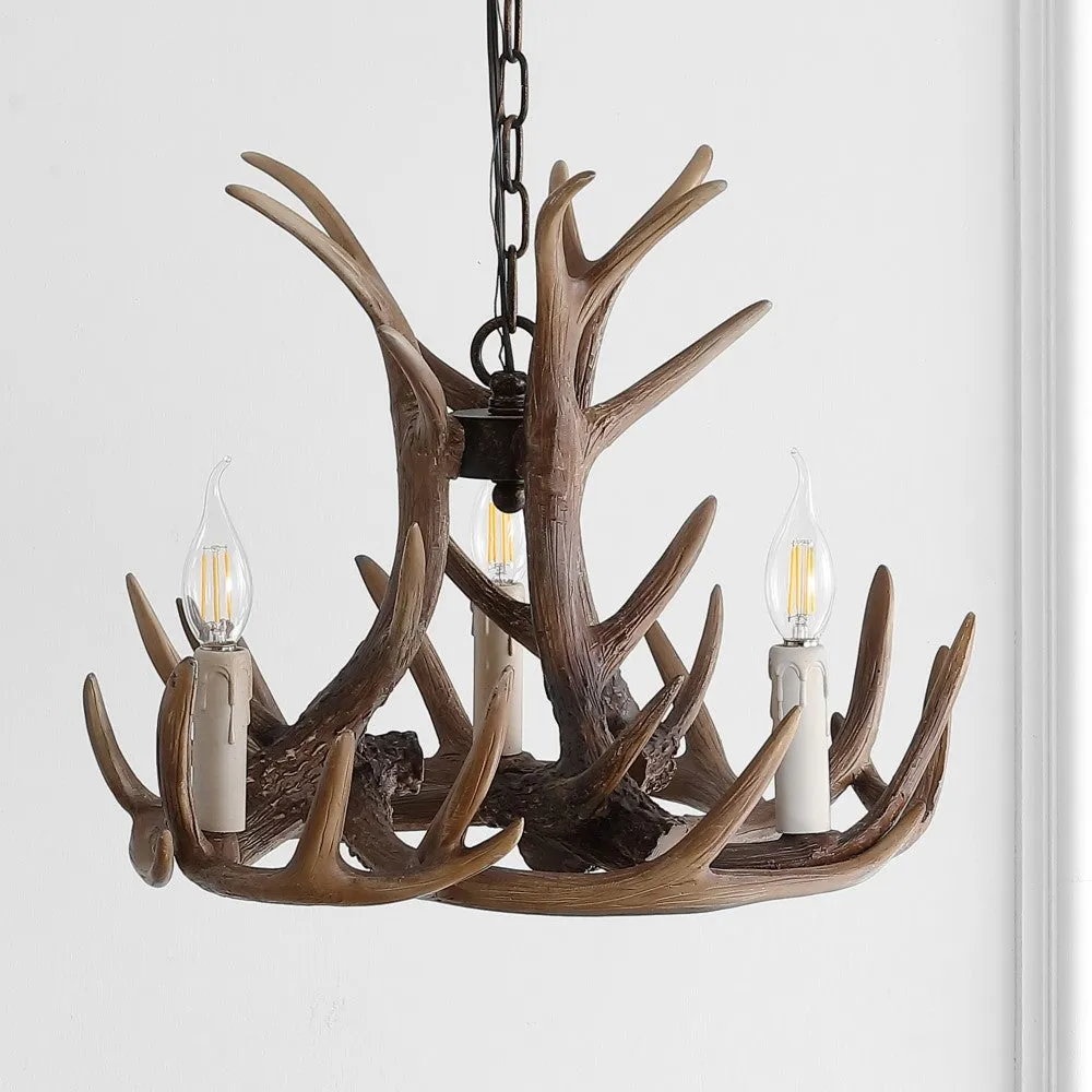 Dasher Rustic Resin Antler LED Chandelier