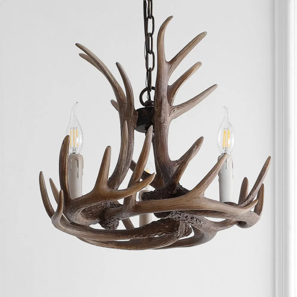 Dasher Rustic Resin Antler LED Chandelier