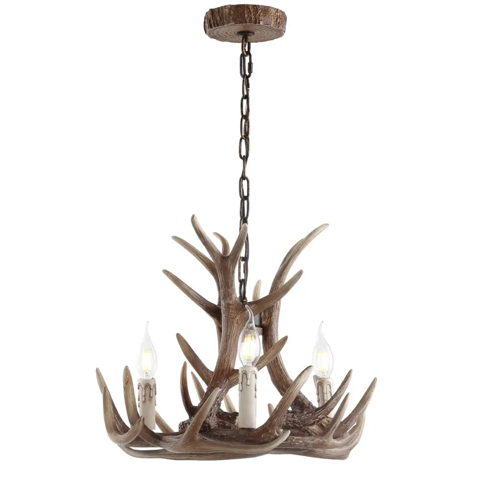 Dasher Rustic Resin Antler LED Chandelier