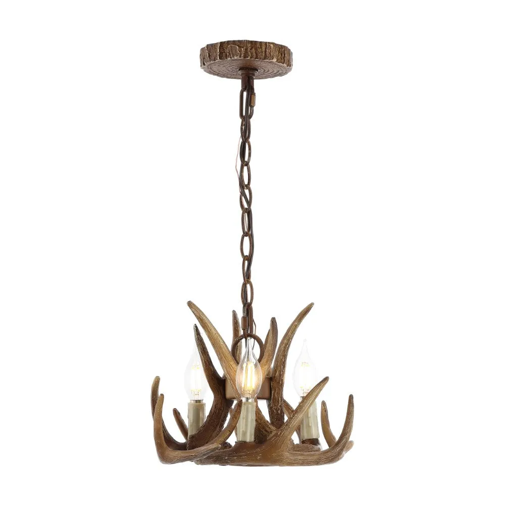 Dasher Rustic Resin Antler LED Chandelier