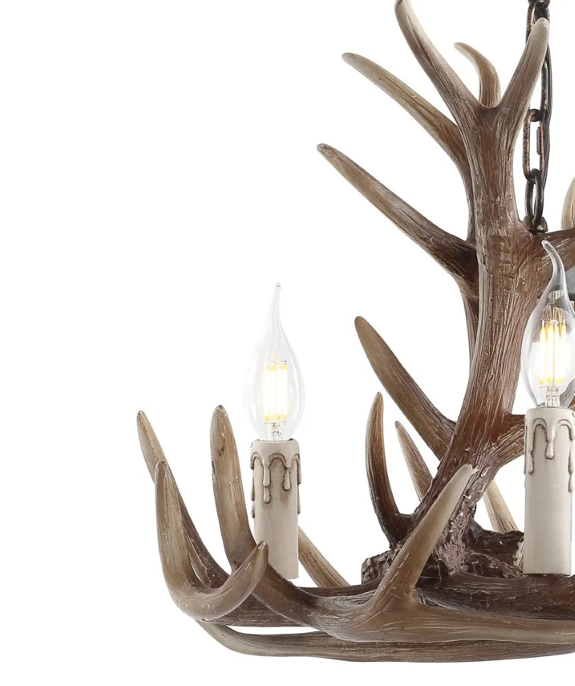 Dasher Rustic Resin Antler LED Chandelier