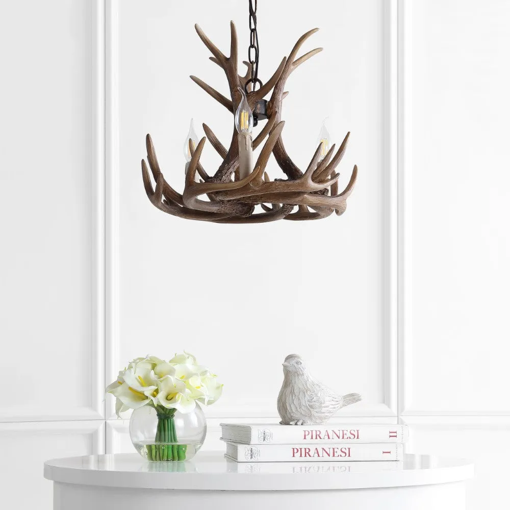 Dasher Rustic Resin Antler LED Chandelier