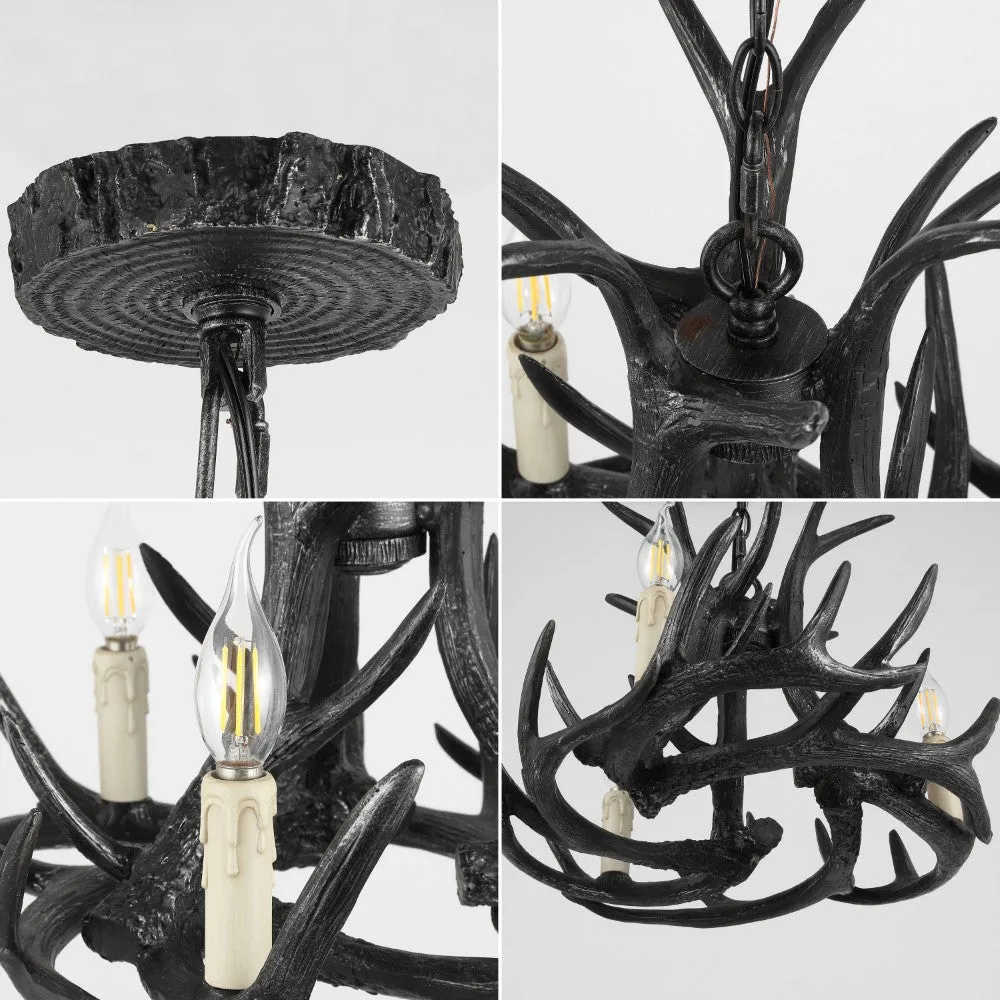 Dasher Rustic Resin Antler LED Chandelier