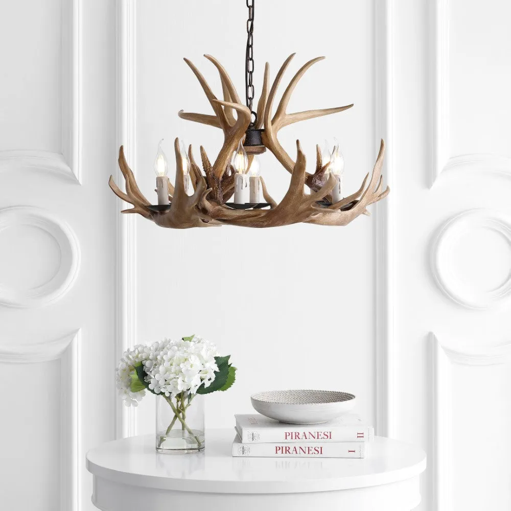 Dasher Rustic Resin Antler LED Chandelier