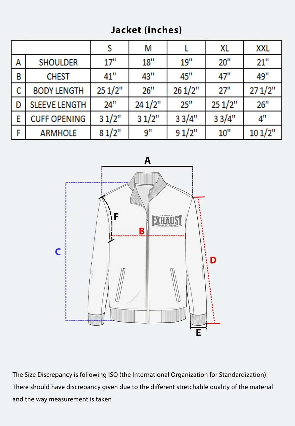 EXHAUST MEN'S LONG SLEEVE HIGH COLLAR JACKET 1640