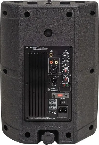 Gemini RS-408 Powered Full Range Speaker