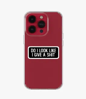 Give A Shit Clear Silicone Phone Case