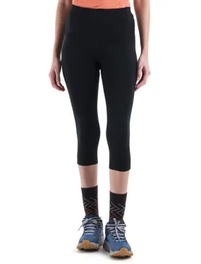 Icebreaker Merino 260 Fastray II 20" High Rise 3/4 Women's Tights - Black