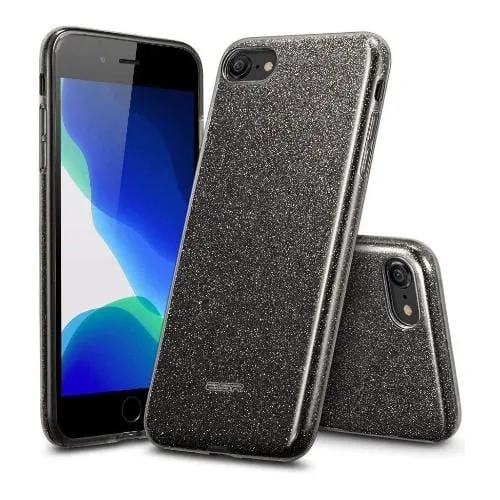 Inspire Series Black Sparkle Case - iPhone 7, 8 and SE