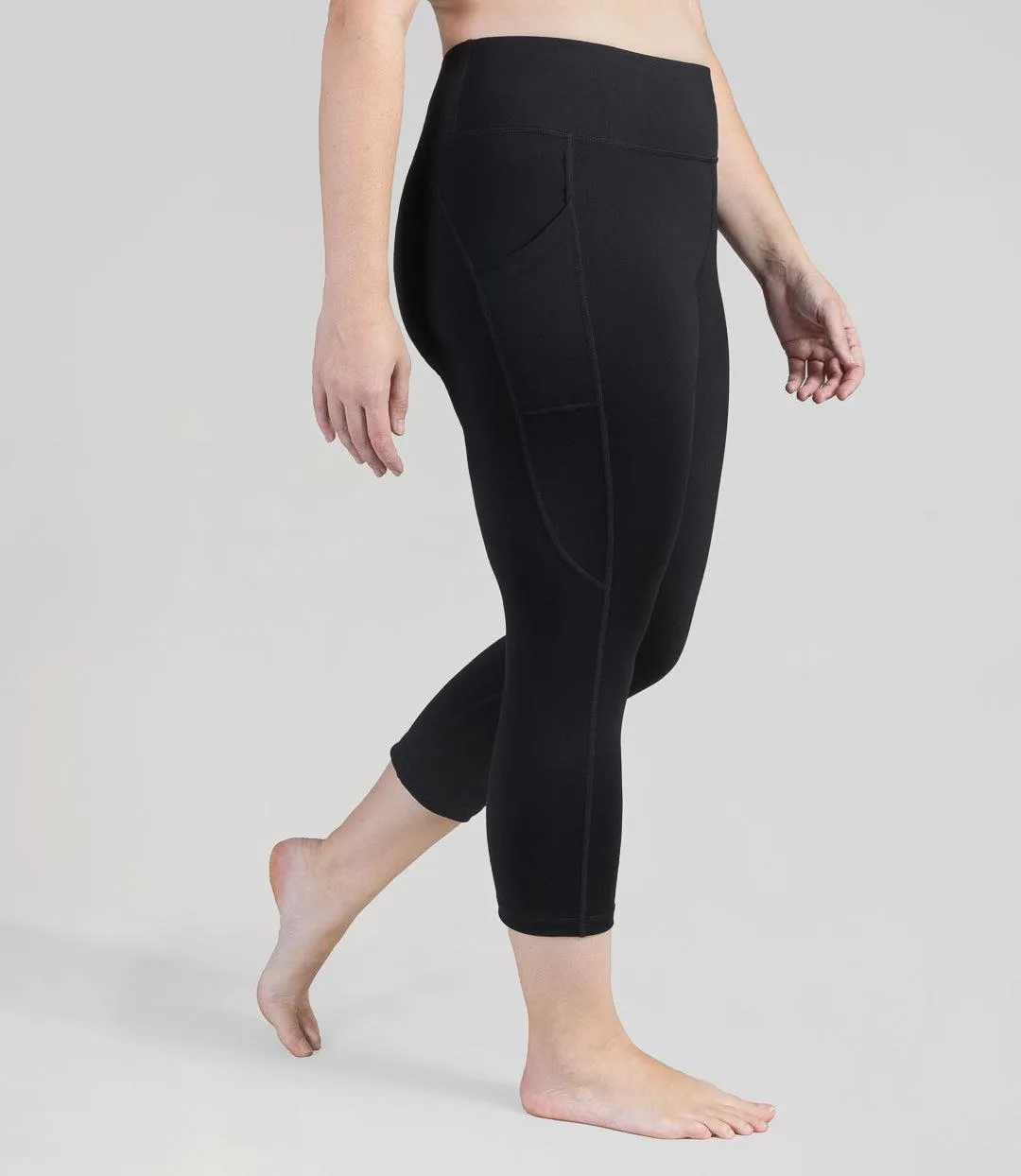 JunoStretch Side Pocket Capris Basic Colors