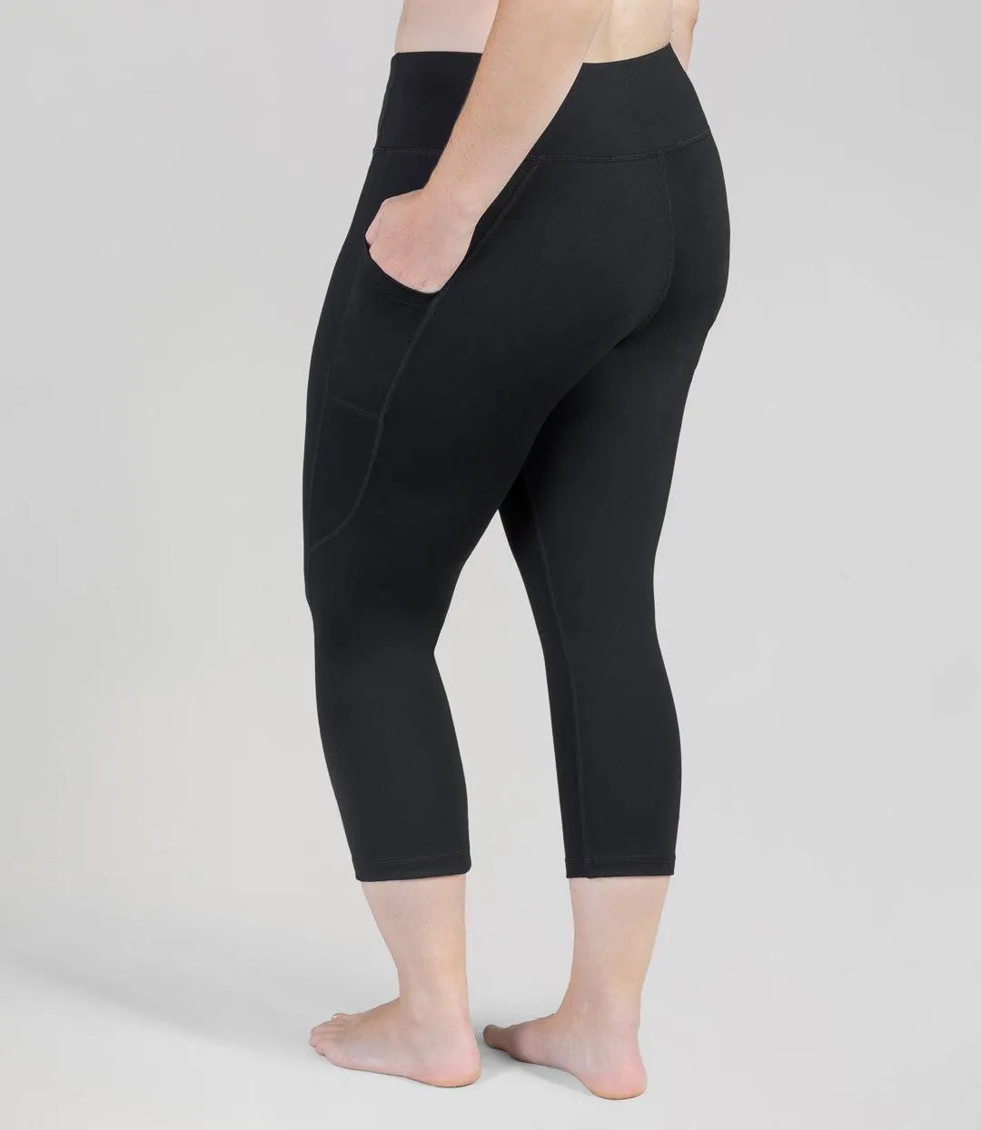 JunoStretch Side Pocket Capris Basic Colors