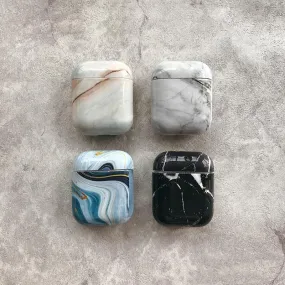 Luxury agate Marble hard case for Apple Airpods case protective cover Bluetooth Wireless Earphone Case Charging Box case bags