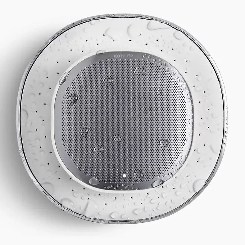 Moxie 2.5 gpm Bluetooth Showerhead Speaker with Amazon Alexa in Matte Black