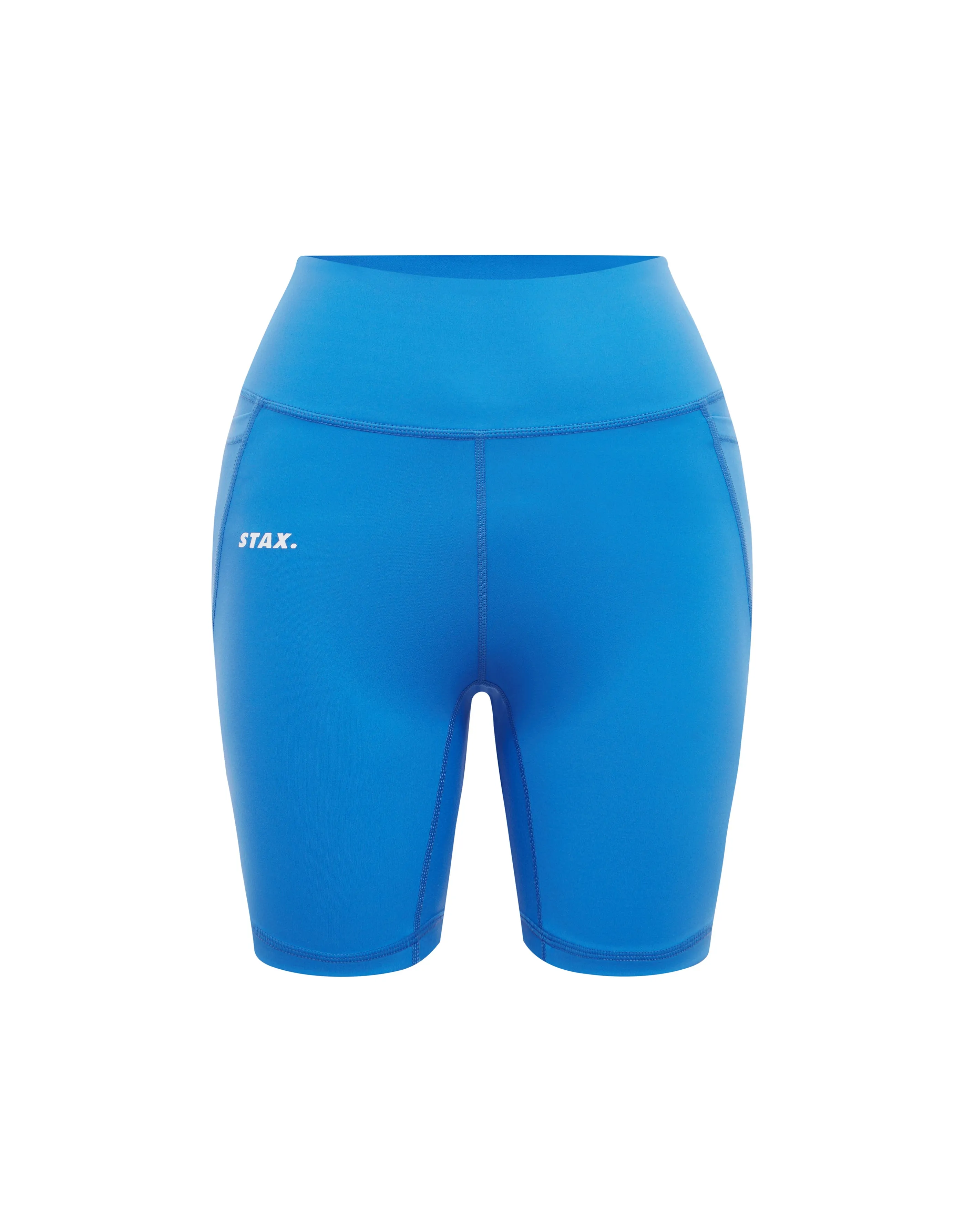 Phone Pocket Midi Bike Shorts NANDEX ™ - Beaches Blue