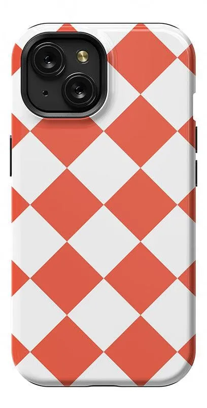 Red Checkerboard | High Contrast Design Case