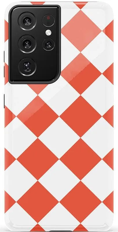 Red Checkerboard | High Contrast Design Case