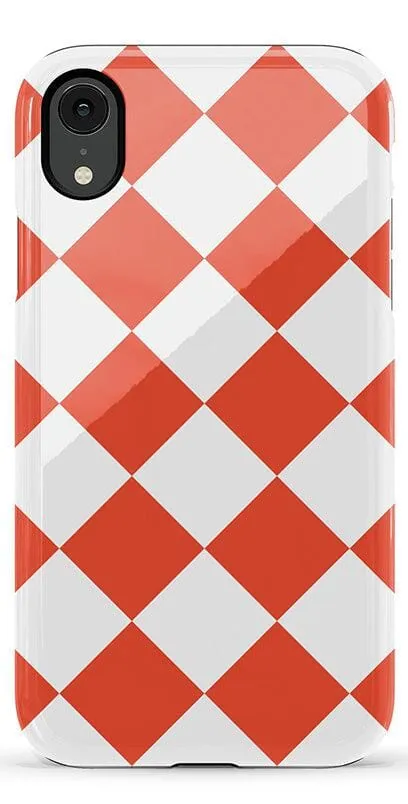 Red Checkerboard | High Contrast Design Case