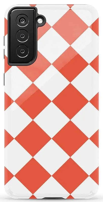 Red Checkerboard | High Contrast Design Case