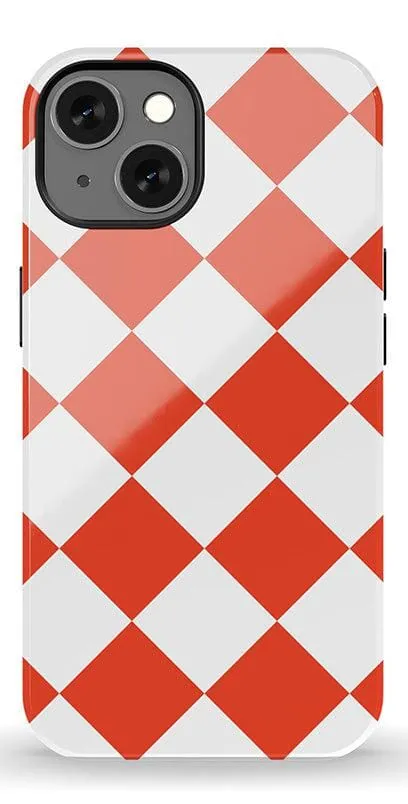 Red Checkerboard | High Contrast Design Case