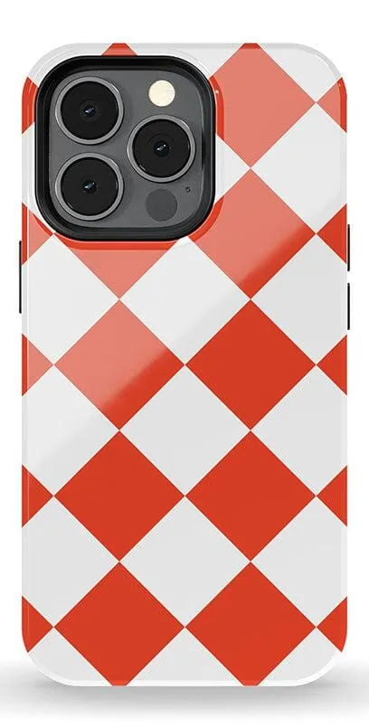 Red Checkerboard | High Contrast Design Case