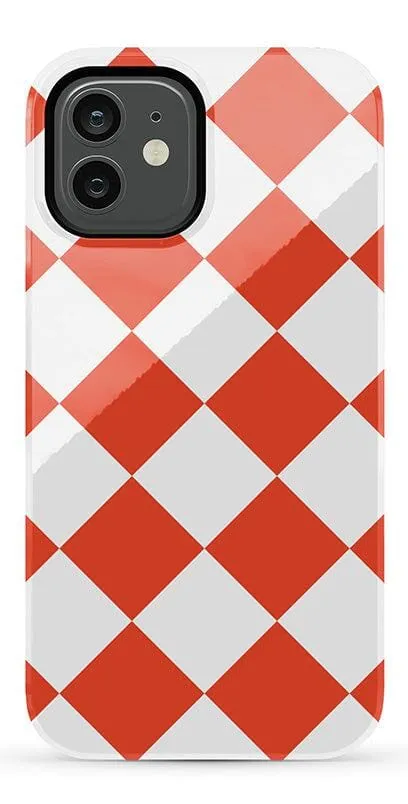 Red Checkerboard | High Contrast Design Case