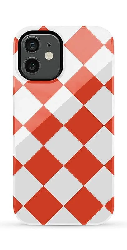 Red Checkerboard | High Contrast Design Case