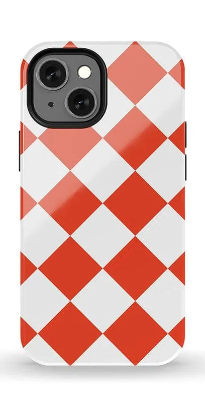 Red Checkerboard | High Contrast Design Case