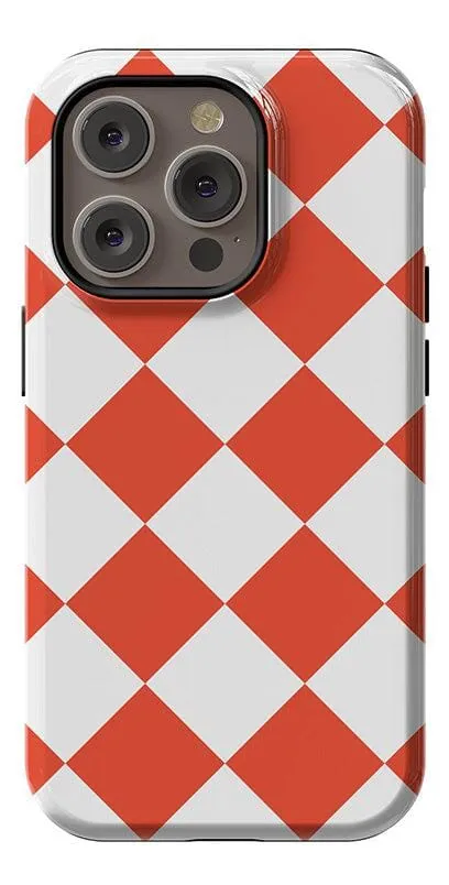 Red Checkerboard | High Contrast Design Case