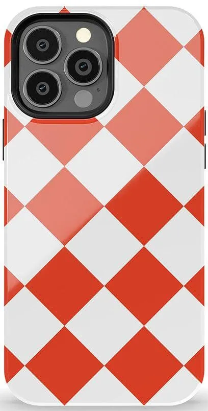 Red Checkerboard | High Contrast Design Case