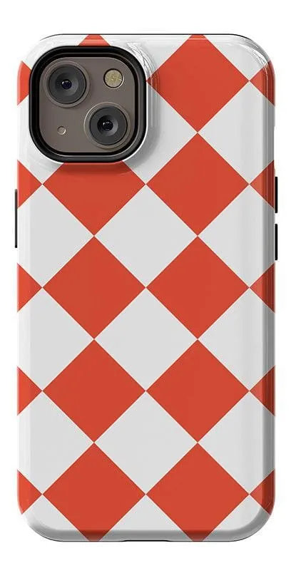 Red Checkerboard | High Contrast Design Case