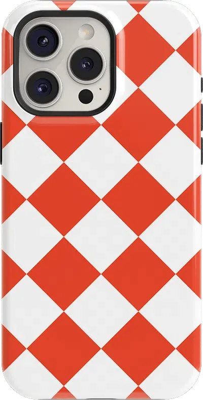 Red Checkerboard | High Contrast Design Case