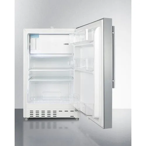 Summit 21" ADA Compliant Stainless Refrigerator-Freezer ALRF48SSHV